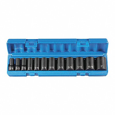 Socket Set 3/8 D Semi D 12pt. 12pcs.