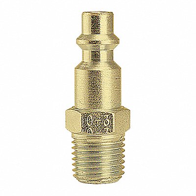 Industrial Plug 1/4 MPT Brass