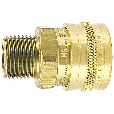 Straight-Thru Brass Socket 1/4 MPT