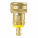 Push On Hose Stem 3/8 Brass