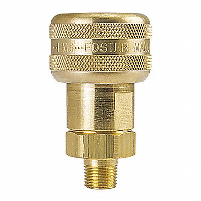 Auto Socket 1/4 MPT Brass