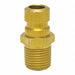 Plug 3/8 1/4 MPT Brass