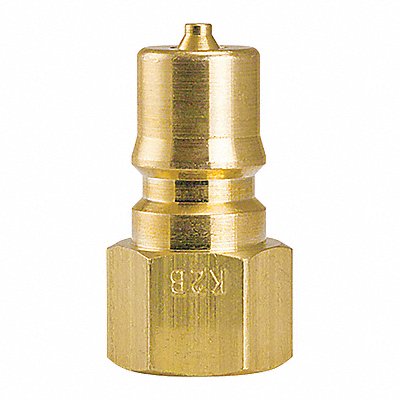 Plug Brass QuickConnect w/VitonSeal 1/8 