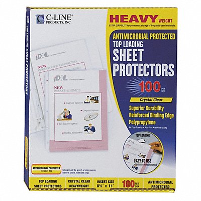 Sheet Protect Antimicrobial Clear PK100