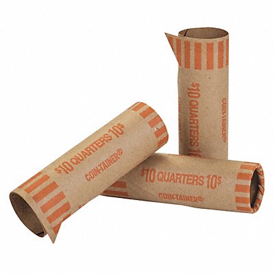 Tubular Coin Wrapper Quarter PK1000