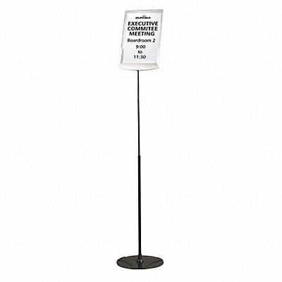 Sign Floor Stand Infobase 8.5x11 Gray