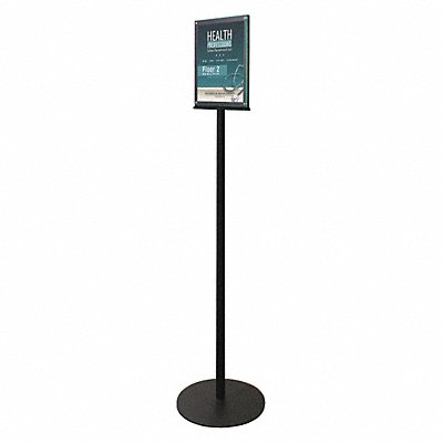 Sign Stand Magnetic 2 Side 8.5x11 Black