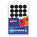 Label 0.75 Round Black PK1008