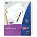 Index Binder Letter Tab White PK5