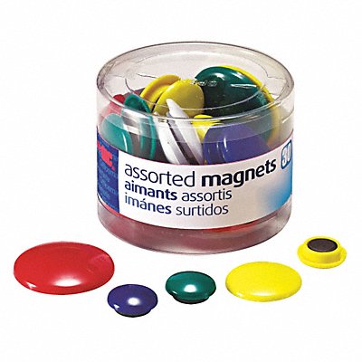 Magnet Circle Sizes/Colors Assrtd PK30