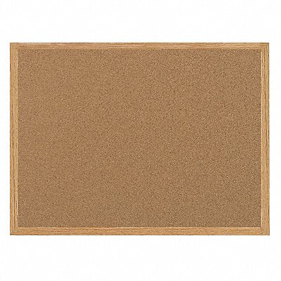 Cork Bulletin Board 24x36 Oak