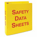 GHS SDS Binder 8.5 x 11 Yellow/Red