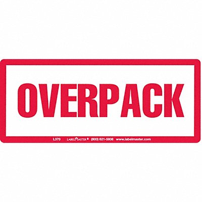 Overpack Red Label 6 x2-1/2 PK50