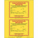 California Waste Label Paper 6 x5 PK25