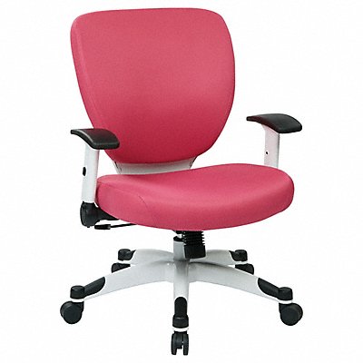 Desk Chair Mesh Pink 17 to 19 Seat Ht