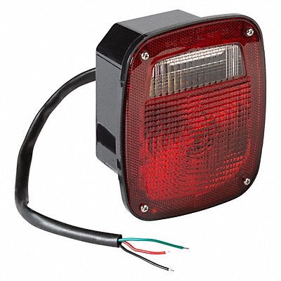 Stop/Turn/Tail Light Square Red 5-3/4 L