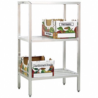 All-Welded Aluminum Shelving 48x24