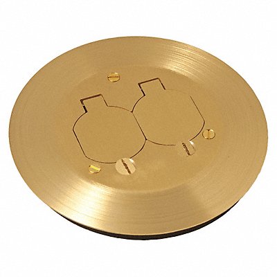 Floor Box Cover Round 6-1/4 L Brass