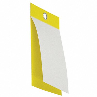 Blank Tag 5 in H Yellow Vinyl PK25