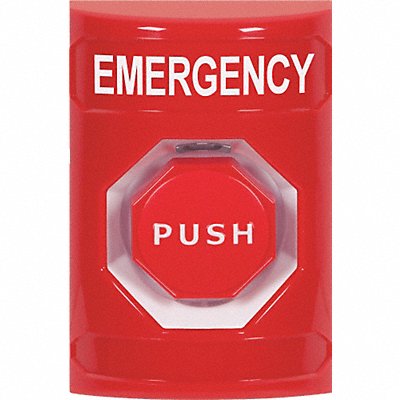 Emergency Push Button Red SPDT Relay