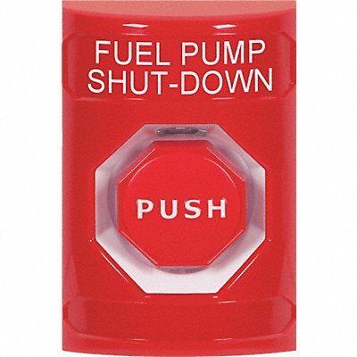 Fuel Pump Shutdown Push Button Red Color