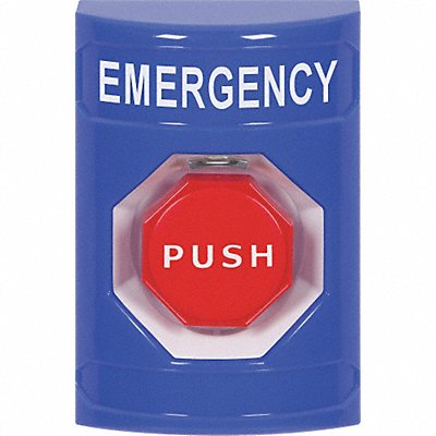 Emergency Push Button Blue SPDT Relay