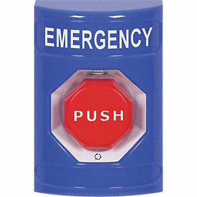 Emergency Push Button Blue Red Button