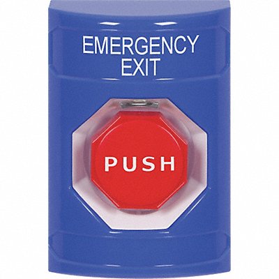 Emergency Exit Push Button Key-To-Reset