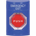 Emergency Exit Push Button Blue SPDT