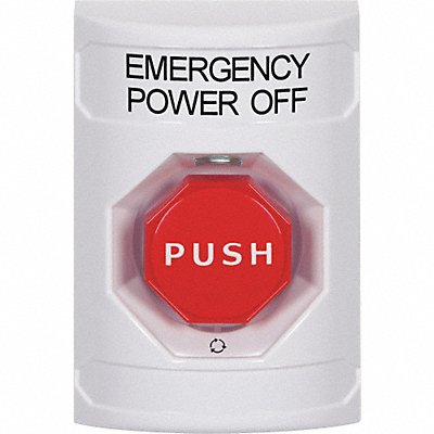 Emergency Power Off Push Button 3-1/4 W