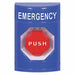 Emergency Push Button Blue Red Button