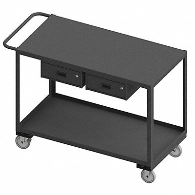 Mobile Wrkstion Steel 48 L 24 W 2 Shelf