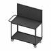 Mobile Wrkstion Steel 48 L 24 W 2 Shelf