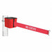 Belt Barrier Red/White Text Belt 4 H