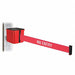 Belt Barrier 4-1/4 H Red/White Text Belt