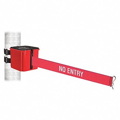 Belt Barrier 30 ft Belt L Red No Entry