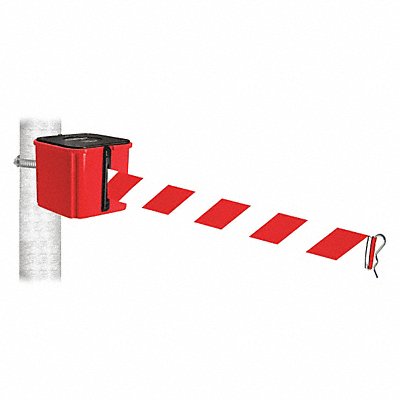 Belt Barrier Red/White Striped Belt 4 H