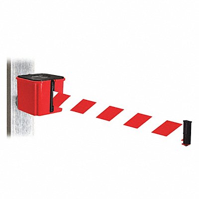 Belt Barrier Red/White Striped Belt Red