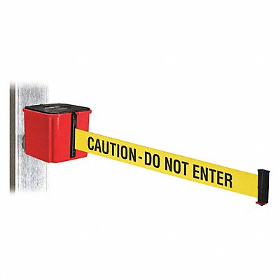 Belt Barrier Powder Coated 4-1/4 H Red