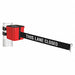 Belt Barrier 4-1/2 W Blk/White Text Belt