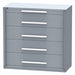 Weapon Storage Cabinet 5 Drawers Gray