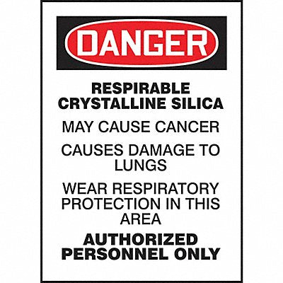 Safety Label 7 in x 5 in Vinyl PK5