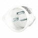 Flanged Inlet White 20 A Oval 6-20P