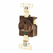 Receptacle Brown 15A 2 Poles Flush Mount