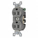 Receptacle Gray 15A 3 Wires Flush Mount