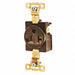 Receptacle Brwn 20A 125VAC Single Outlet
