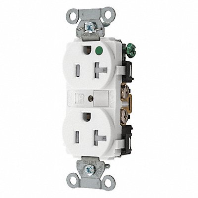 Receptacle White 125VAC Tamper Resistant