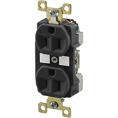 Receptacle Black 15A Weather Resistant
