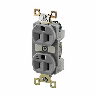 Receptacle Gray 15A Isolated Ground