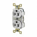 Receptacle White 15A Duplex Outlet